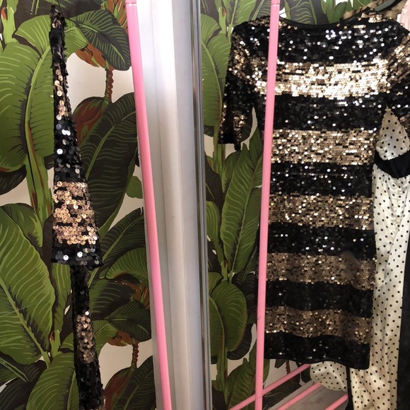 BCBG beautiful gold and black sequin dress - Picture 4 of 4